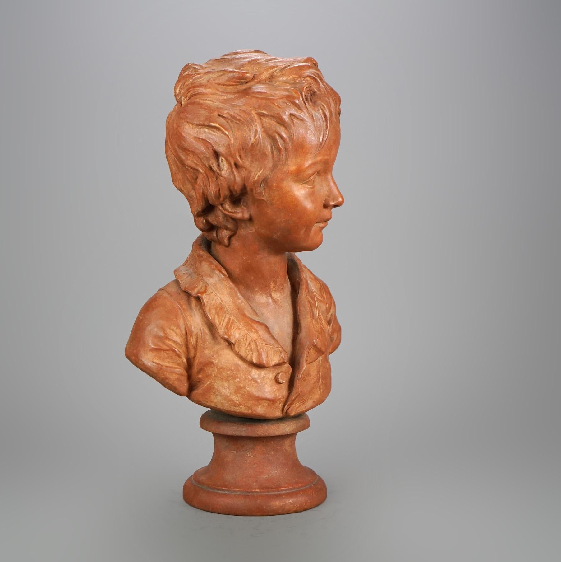 Antico busto in terracotta di Sèvres di un giovane Alexandre Brongniart del XIX secolo in vendita 6