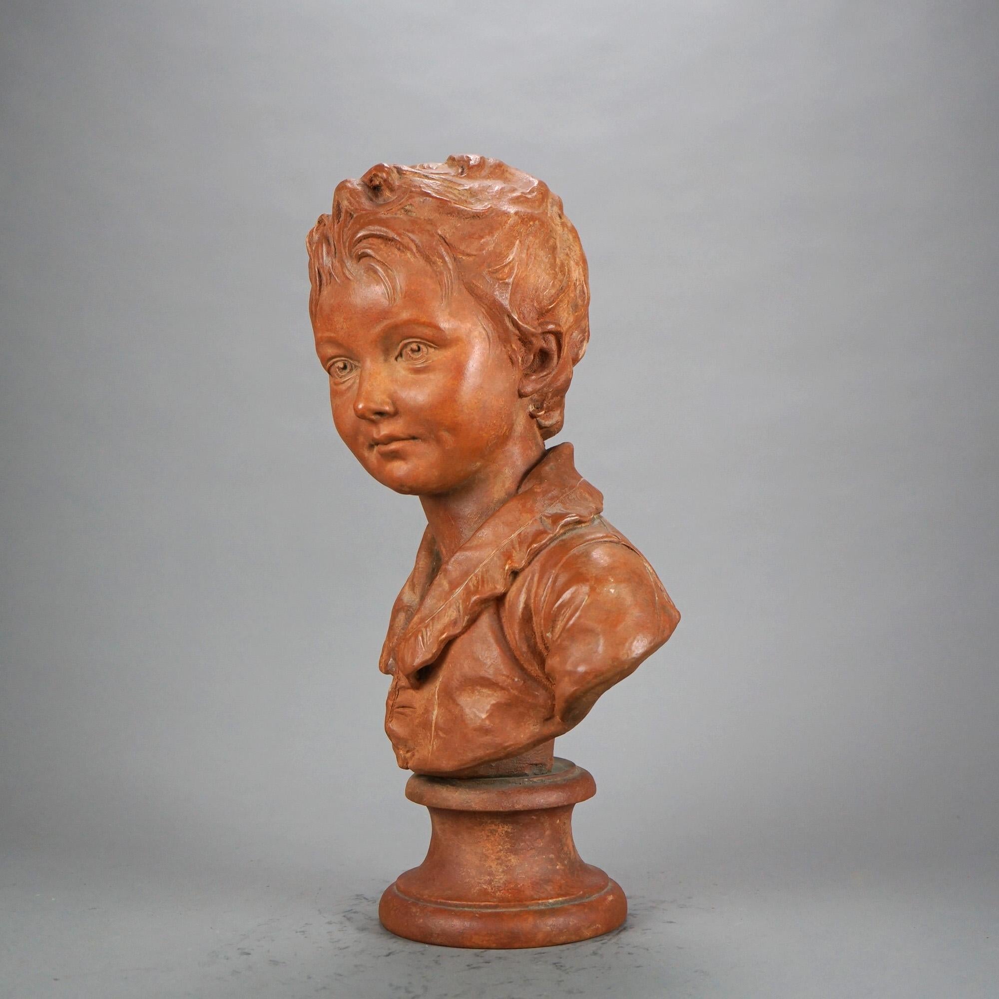 Antico busto in terracotta di Sèvres di un giovane Alexandre Brongniart del XIX secolo in vendita 1