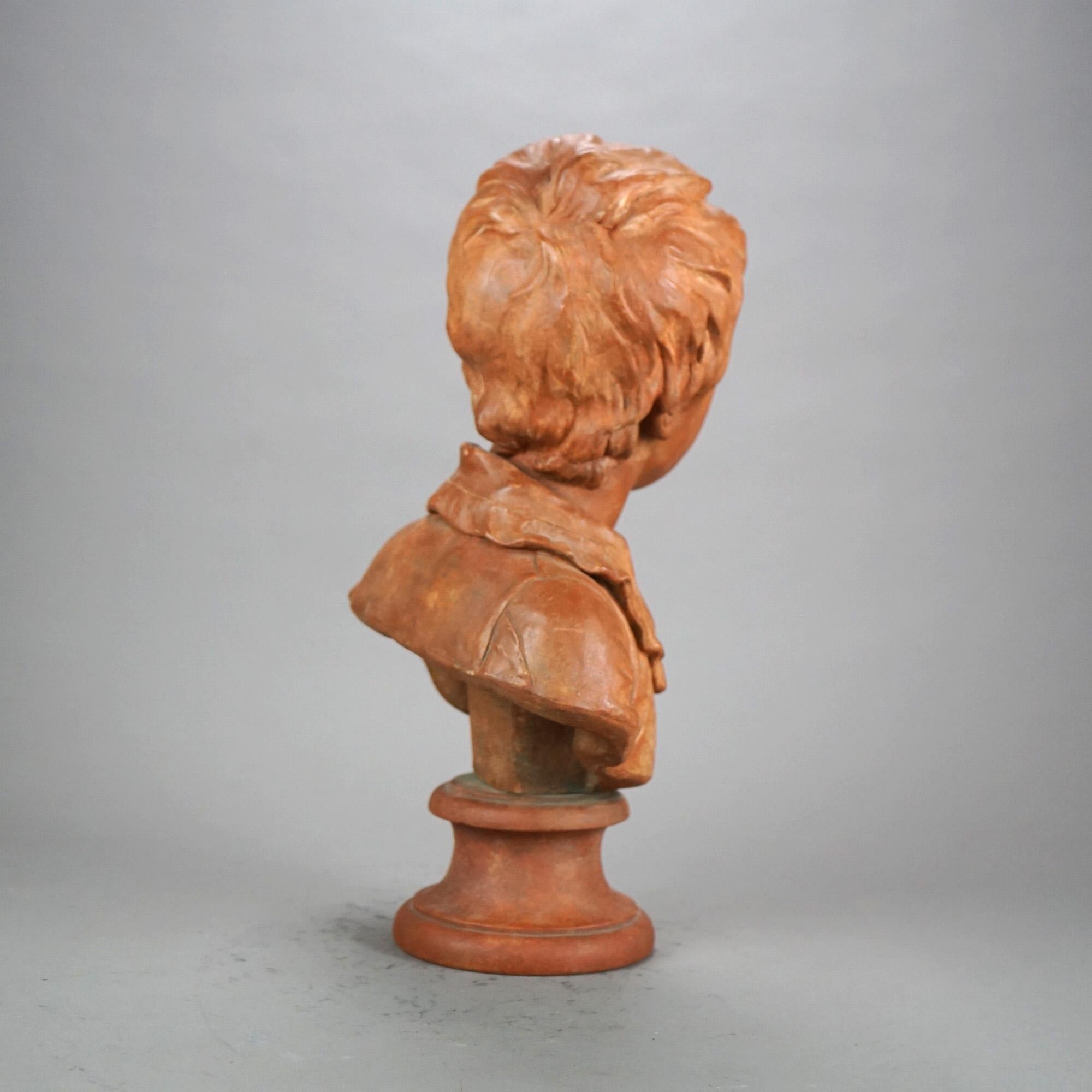 Antico busto in terracotta di Sèvres di un giovane Alexandre Brongniart del XIX secolo in vendita 5