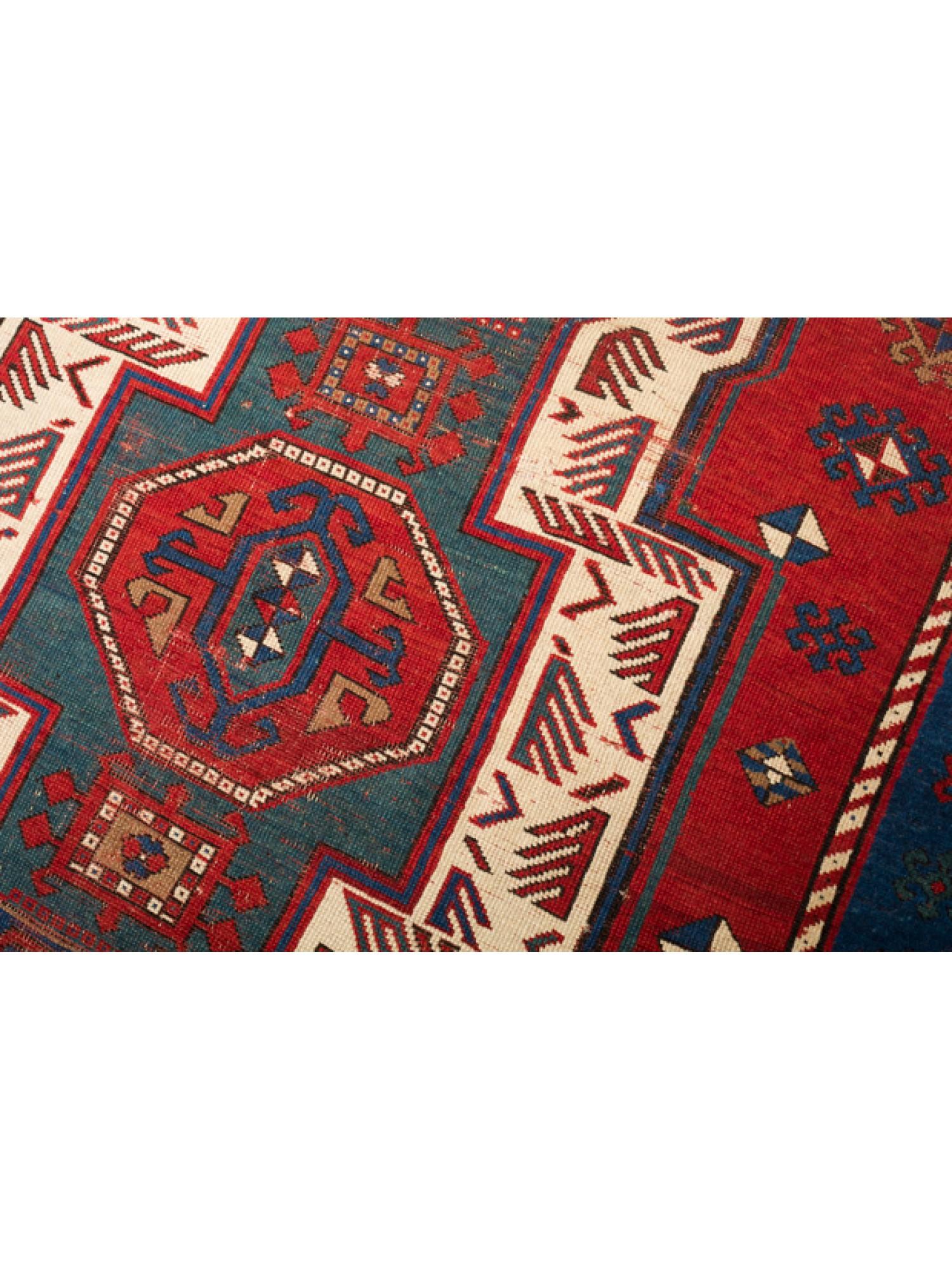 Oushak Antique Sewan Kazak Rug Sevan Caucasian Carpet Late-19th Century Caucasus For Sale
