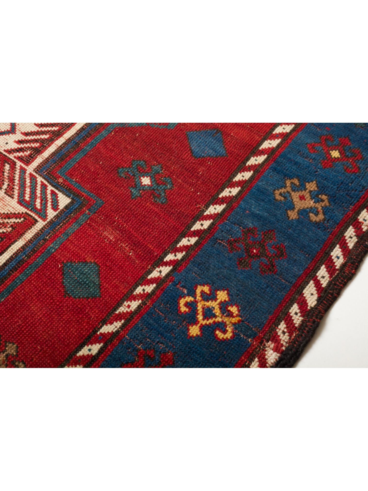 Vegetable Dyed Antique Sewan Kazak Rug Sevan Caucasian Carpet Late-19th Century Caucasus For Sale