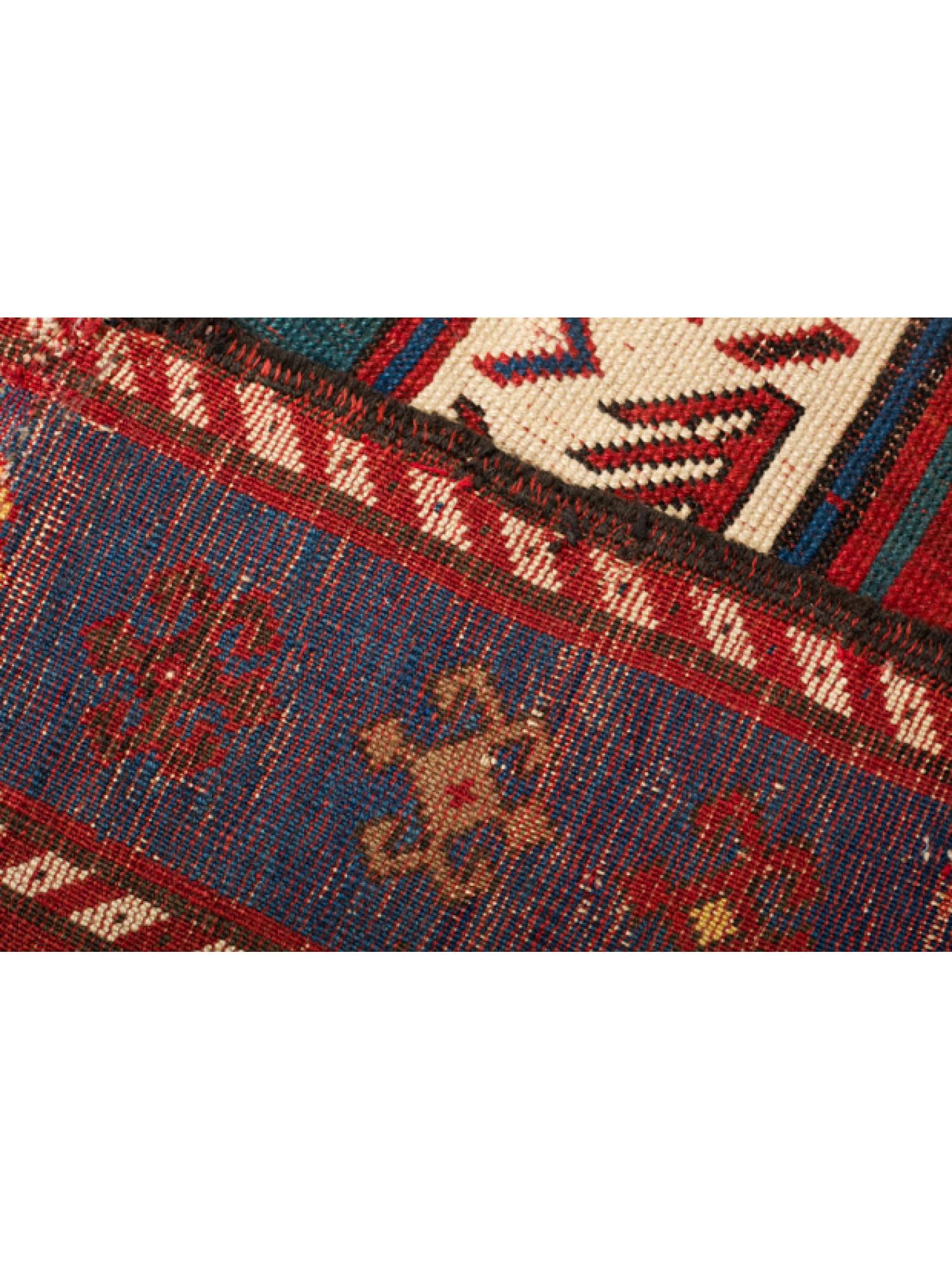 Antique Sewan Kazak Rug Sevan Caucasian Carpet Late-19th Century Caucasus For Sale 1