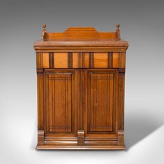 Antique Sewing Machine Cabinet, English, Walnut, Machinist Console, Circa 1920