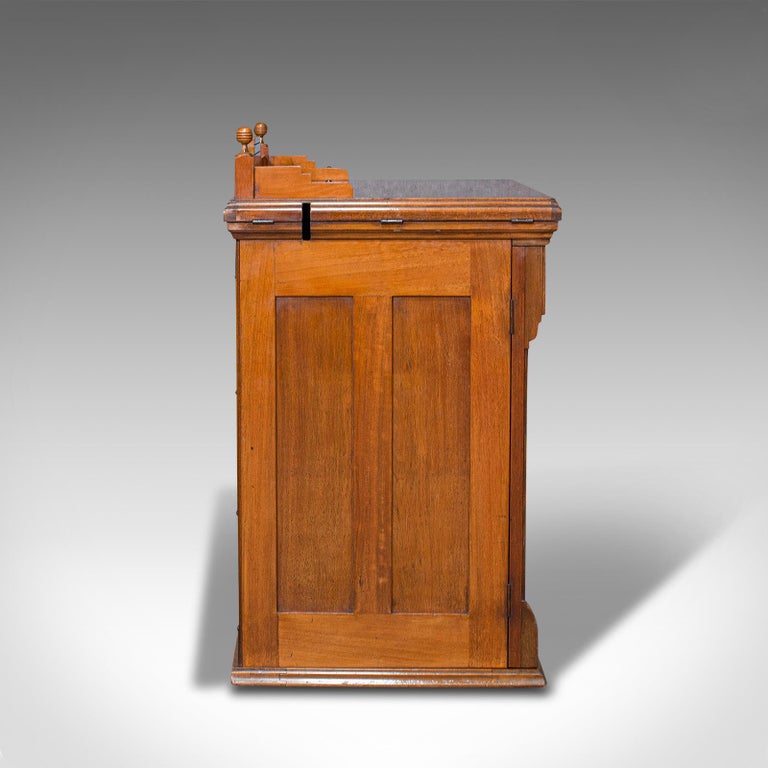 Sewing Machine Console Antique Sewing Machine Cabinet, English, Walnut, Machinist Console ...