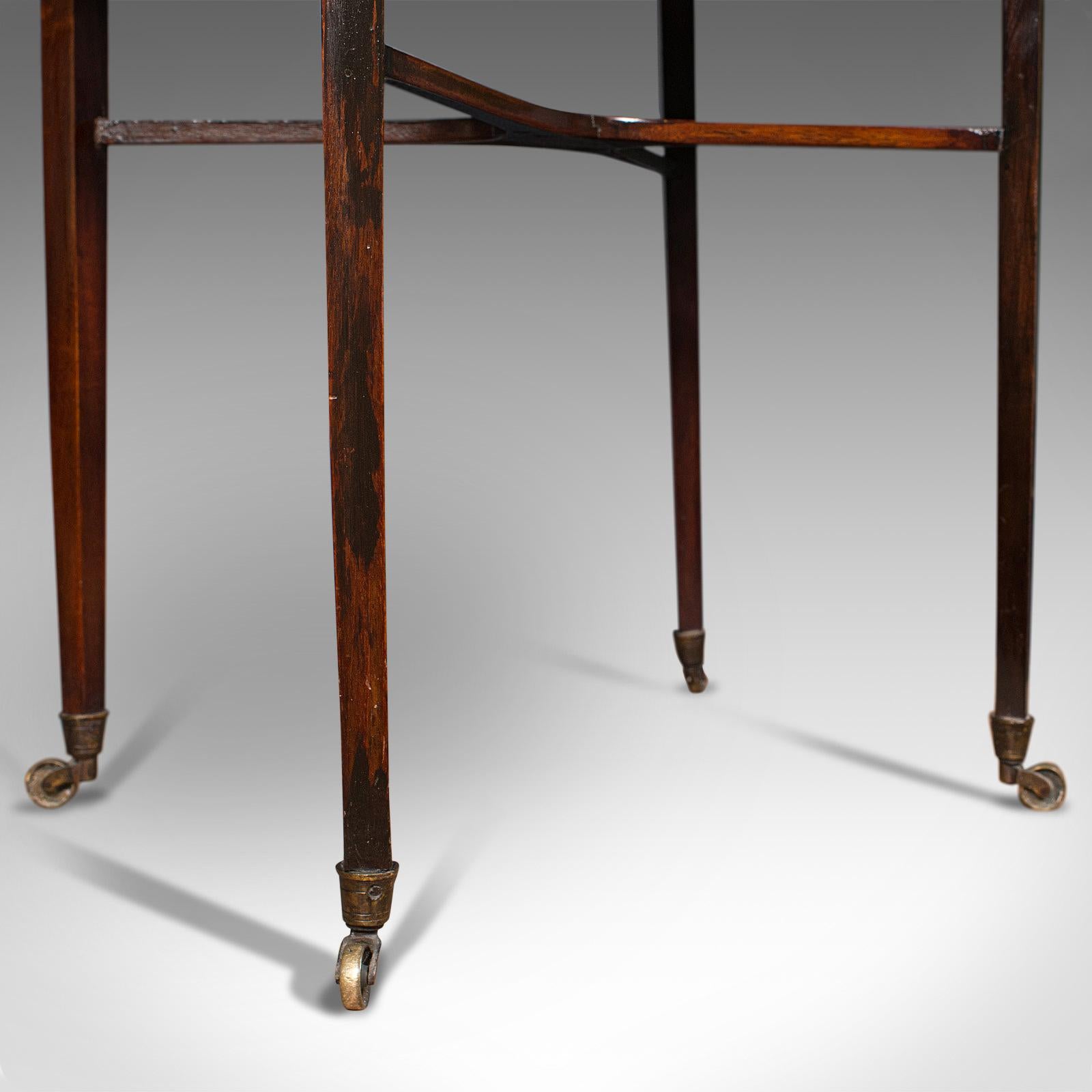 Antique Sewing Table, English, Mahogany, Silk Cotton, Work, Regency, Circa 1820 For Sale 7