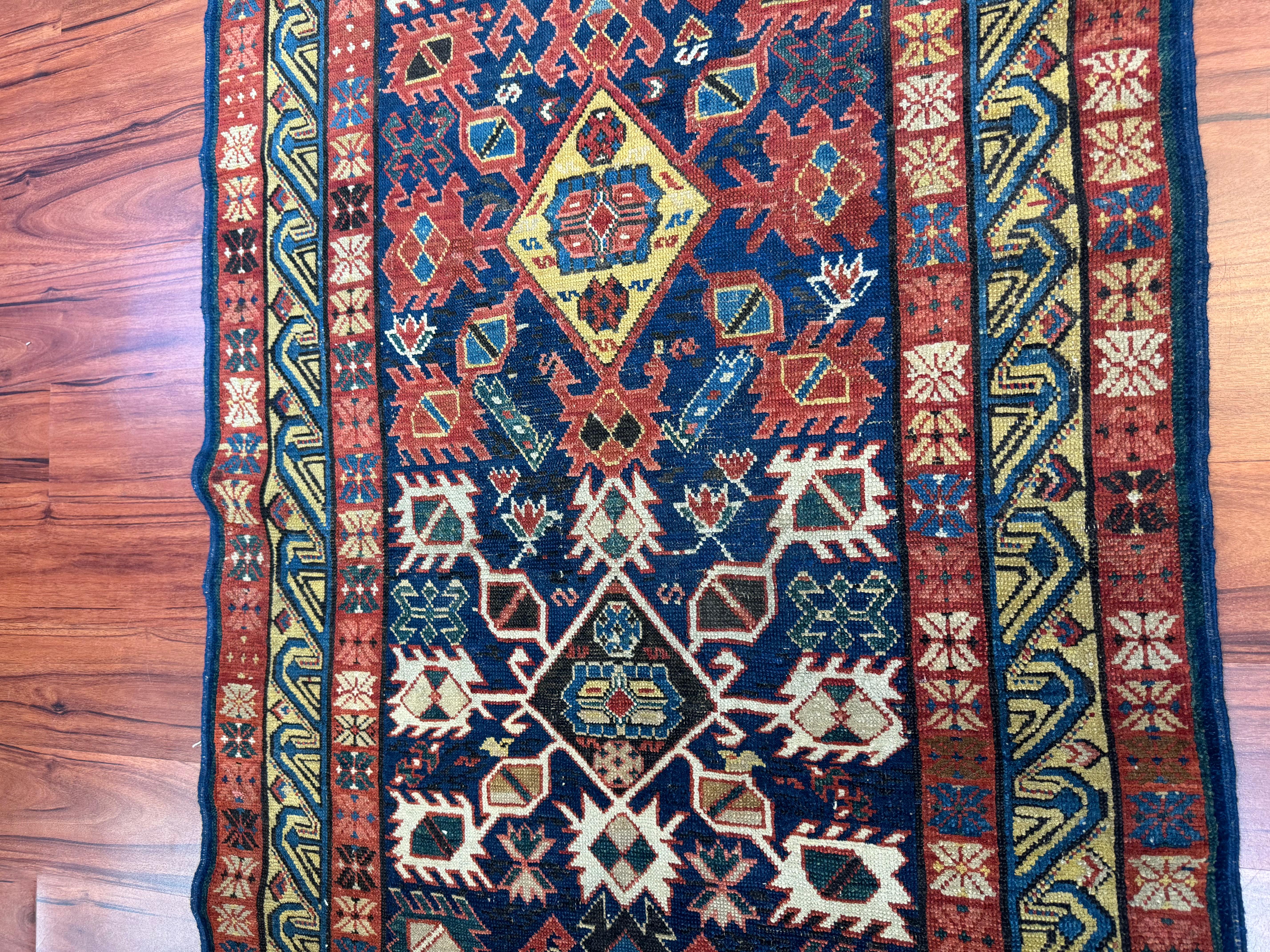 Antiker kaukasischer Seychour-Teppich im Angebot 7