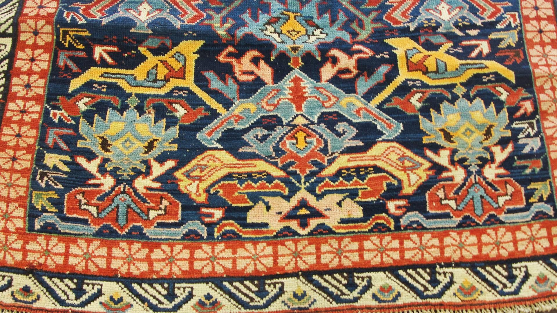 Persian Antique Seychour Caucasian Rug