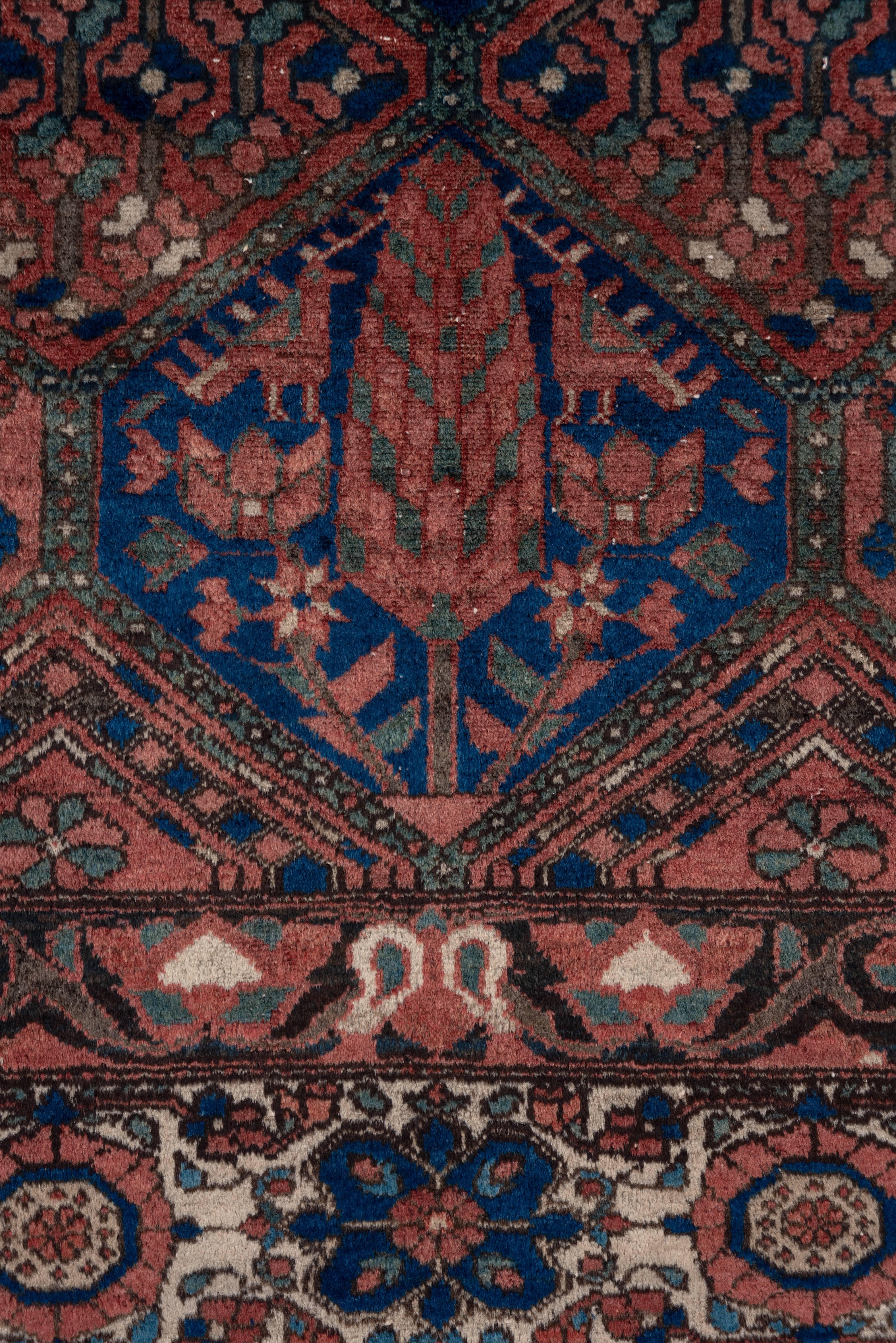 20th Century Antique Shabby Chic Baktiary Carpet