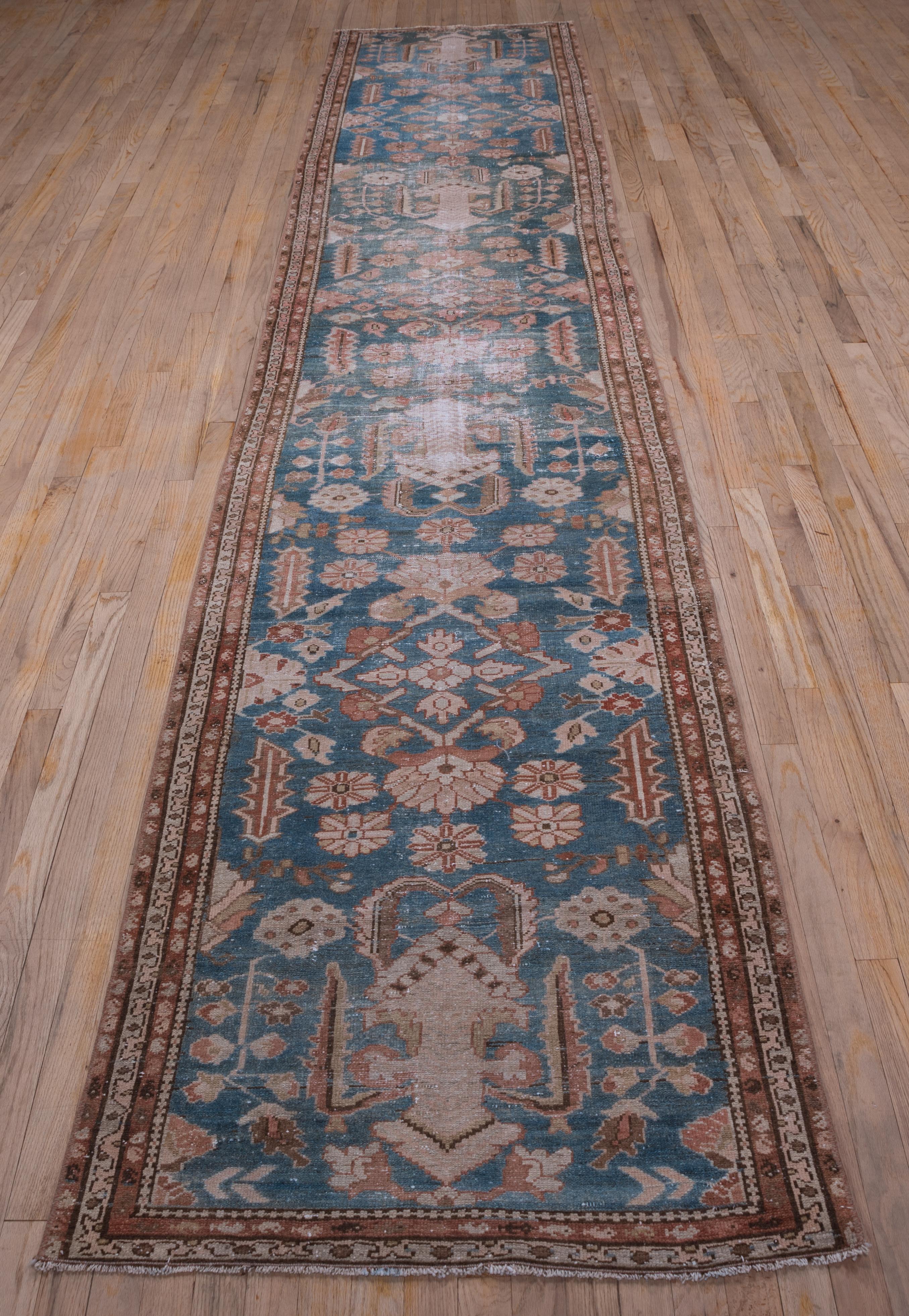 Persian Antique Shabby Chic Malayer Runner For Sale