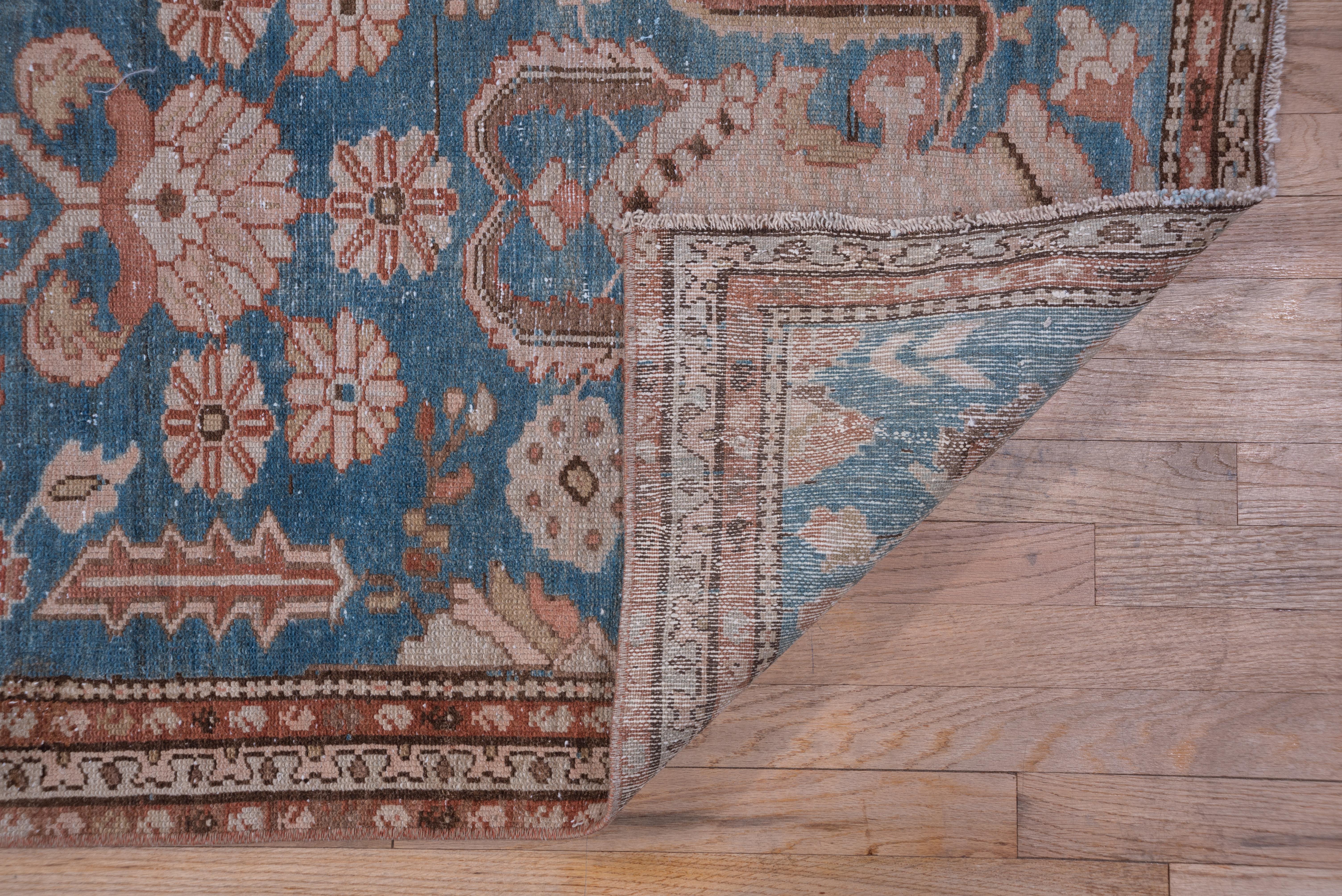 Hand-Knotted Antique Shabby Chic Malayer Runner For Sale