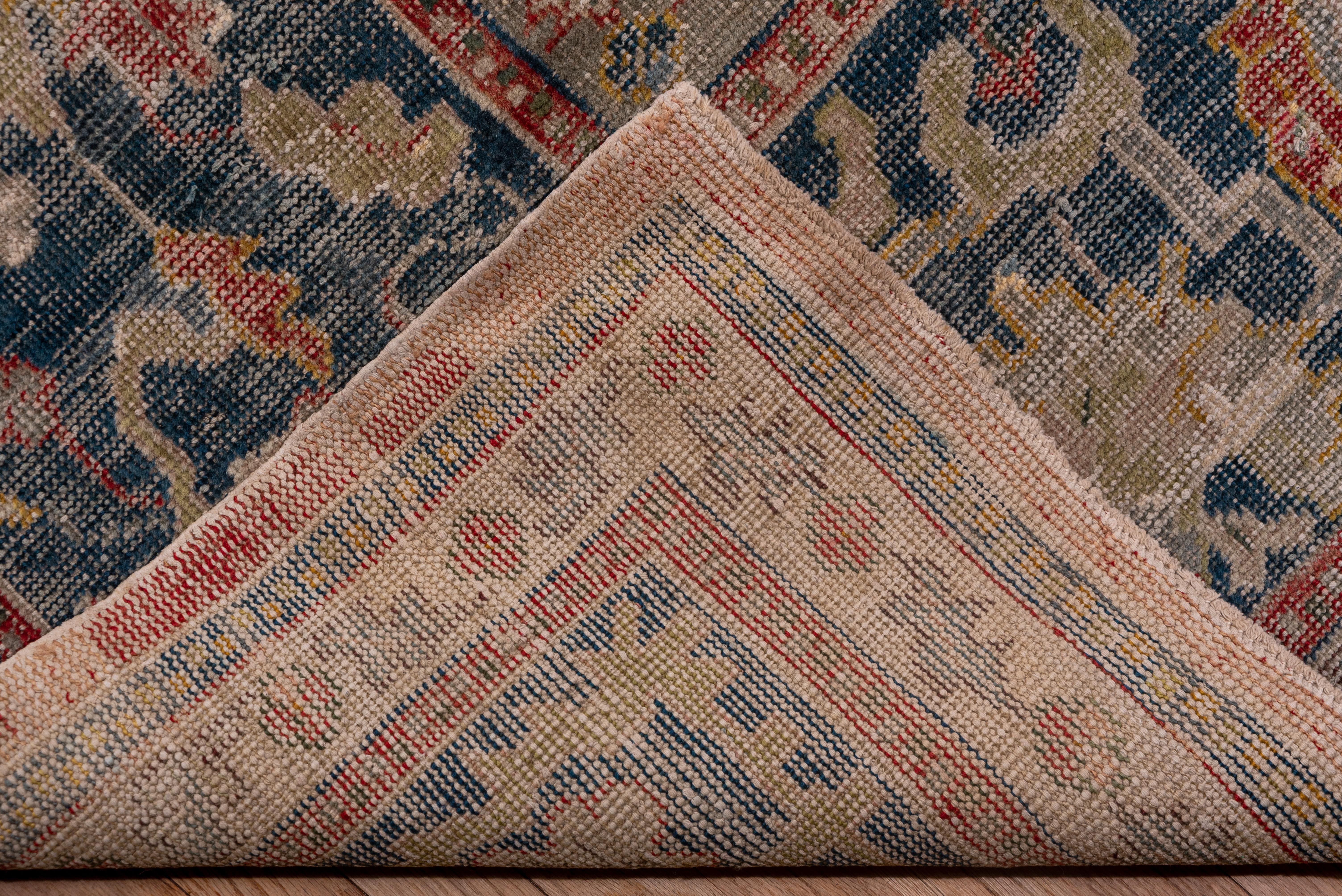 20th Century Antique Shabby Chic Oushak Carpet, circa 1900 For Sale