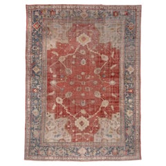 Antique Shabby Chic Oushak Carpet, circa 1900