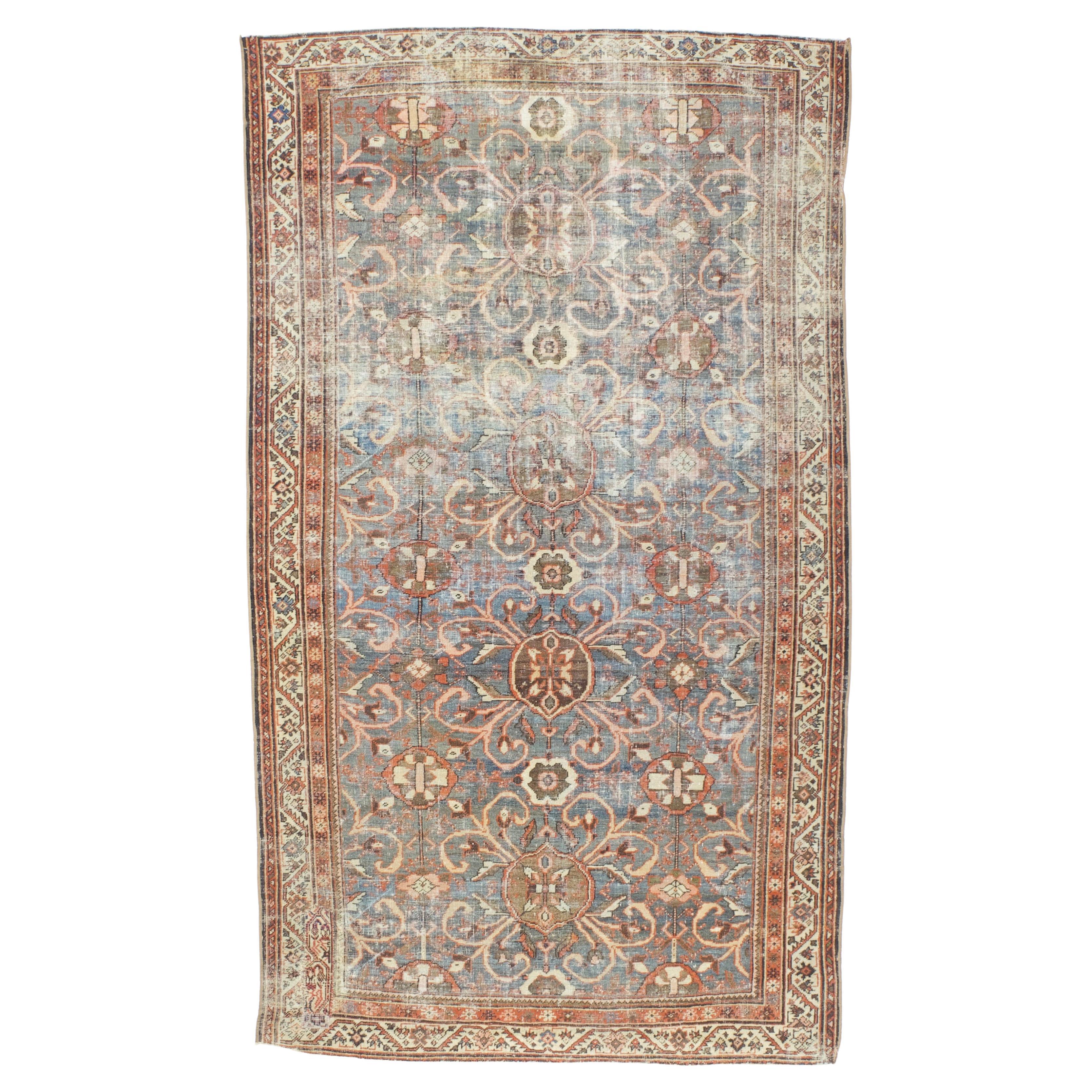 Tappeto antico Shabby Chic persiano Sultanabad Rugs 5'5" x 9'5"