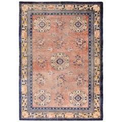 Antique Shabby Chic Silk Chinese Rug. Size: 6 ft 1 in x 9 ft 8 in