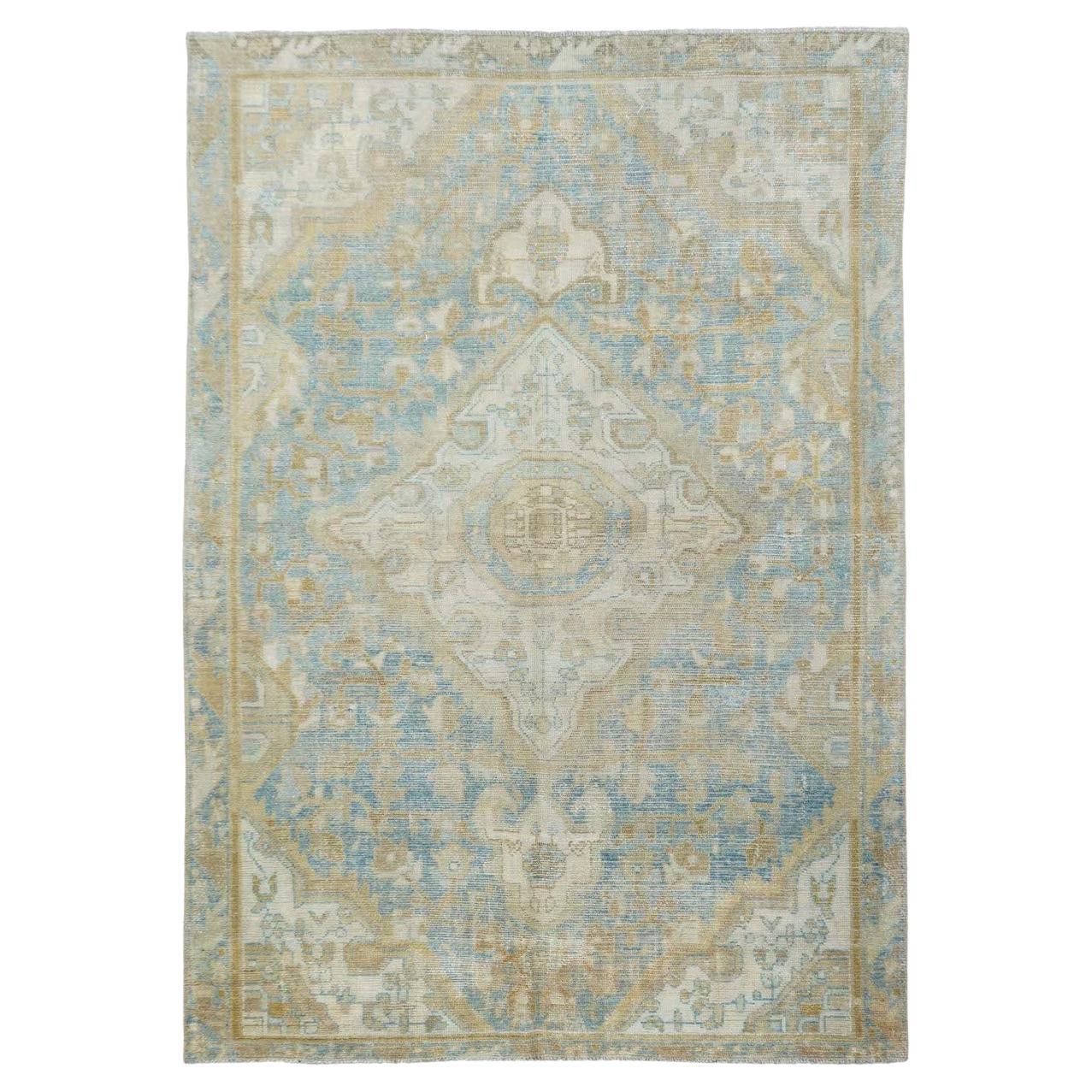 Alfombra antigua Shabi Sheek Malayer 4'6'' x 6'6'' en venta