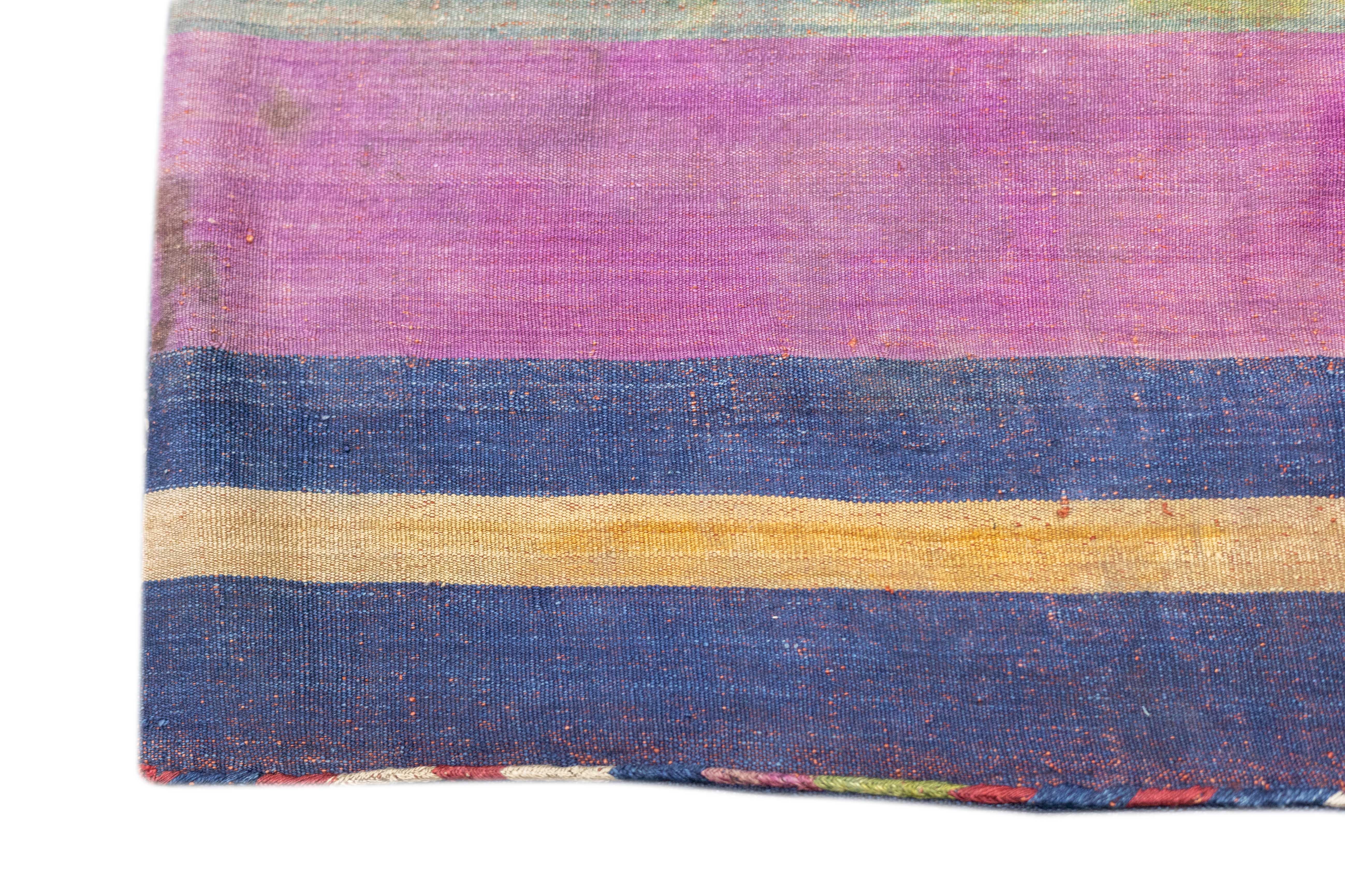 Antique Shahsaband Silk Textile Bag 1'7'' x 3'6'' For Sale 3