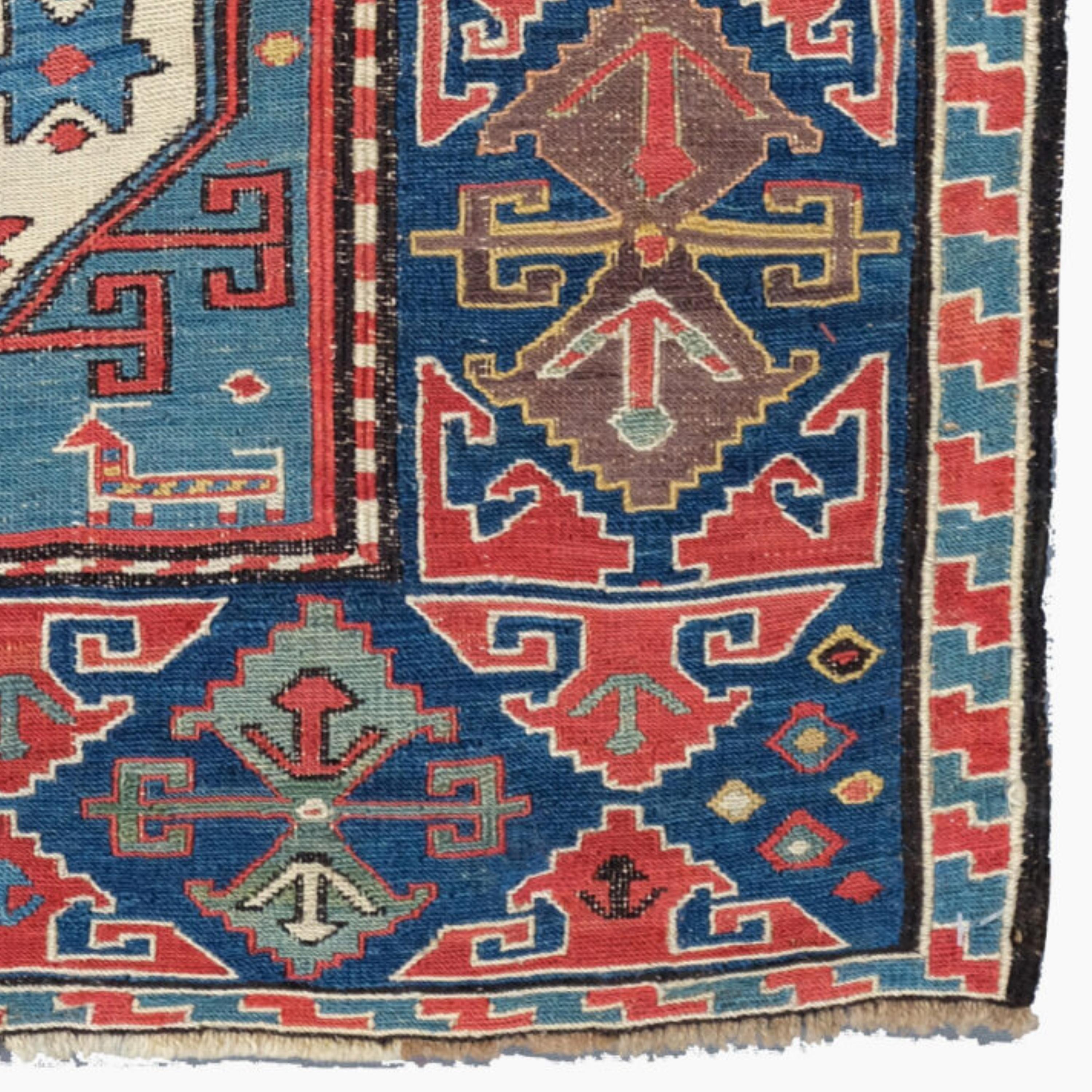 Wool Antique Shahsavan Bag Face - 19th Century For Sale