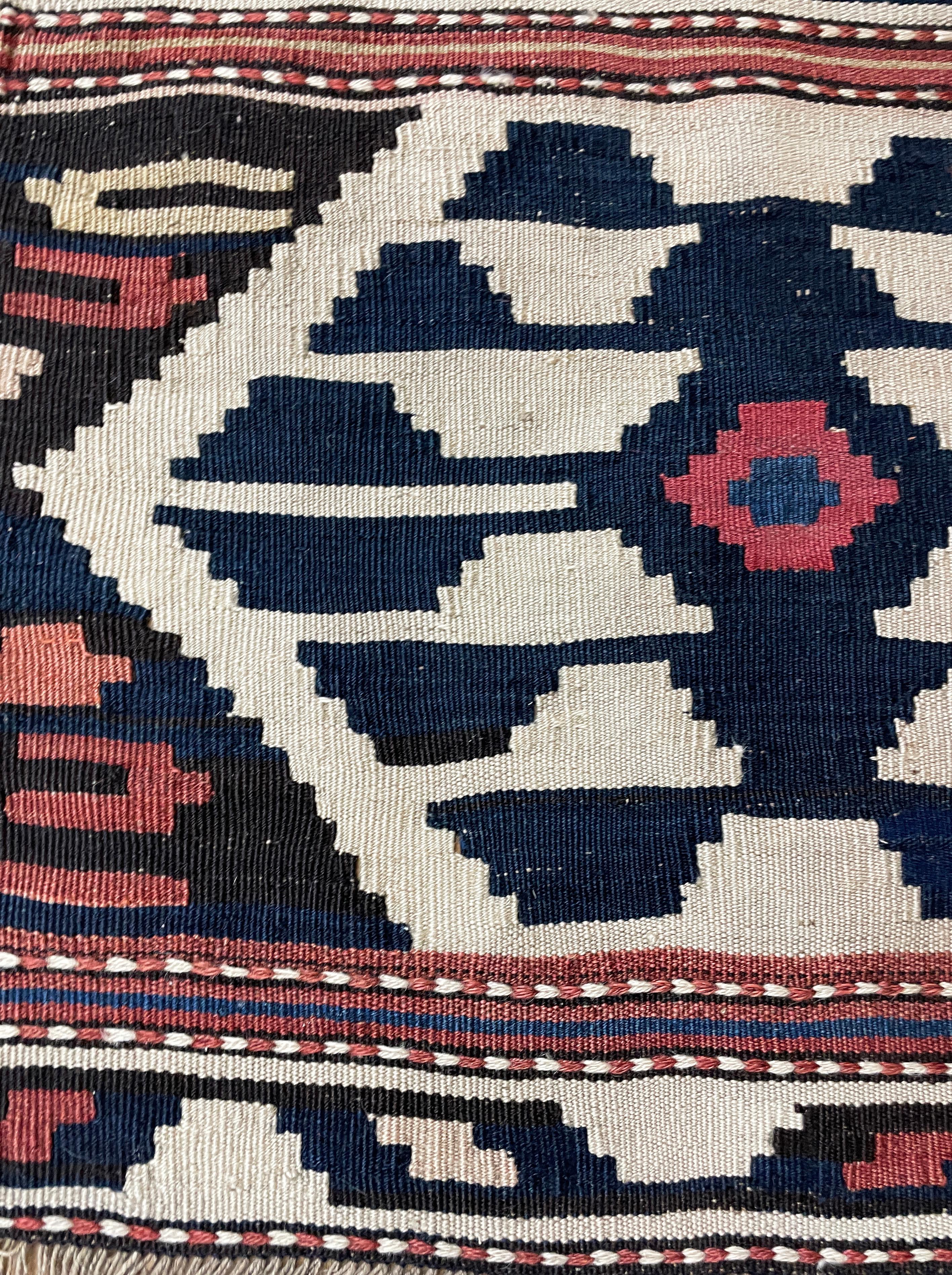 Antiguo Shahsavan Kilim/alfombra, c-1900 Lana en venta