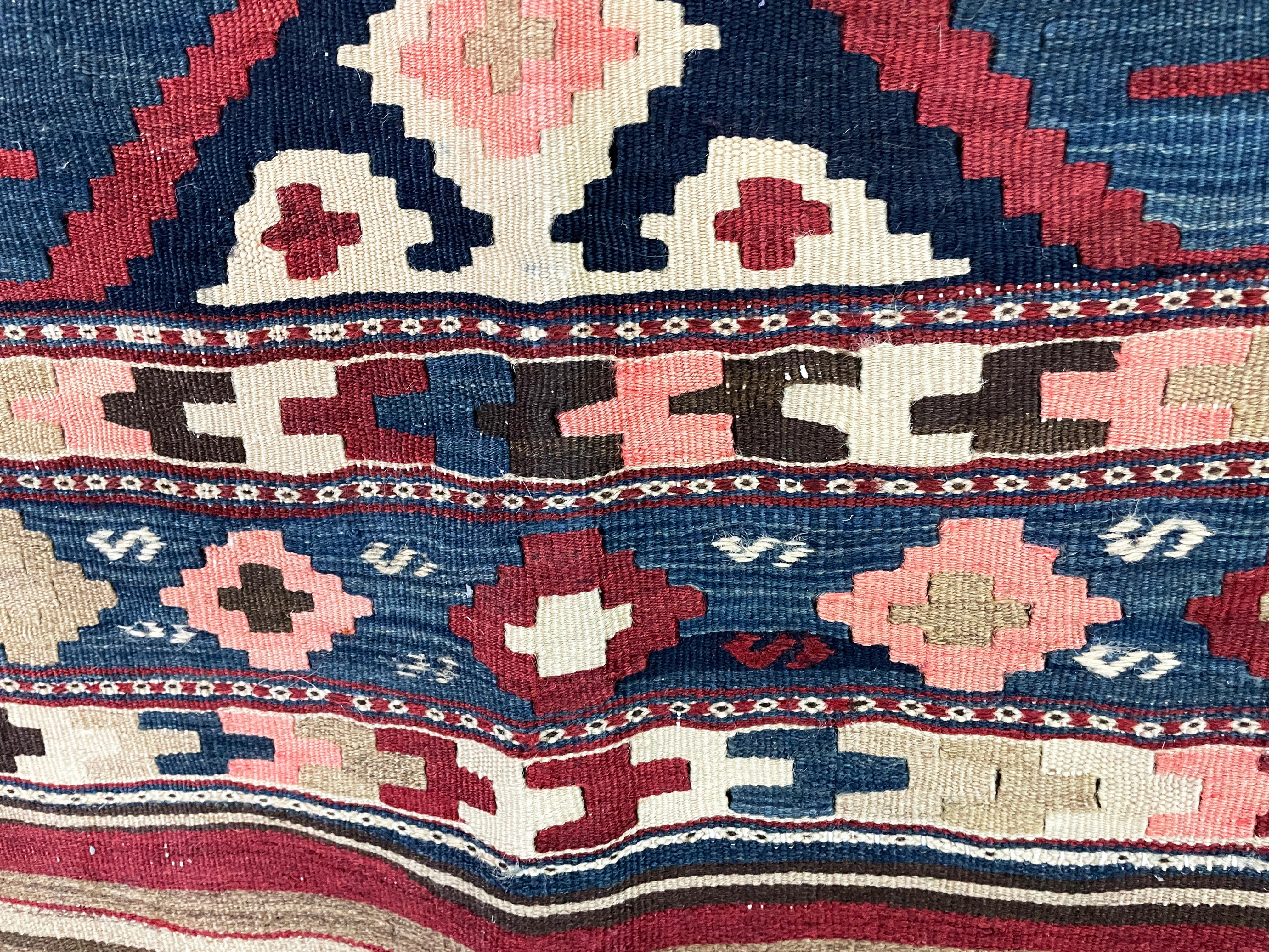 Persian Antique Shahsavan Kilim/Rug, Mafrash, c-1900's For Sale