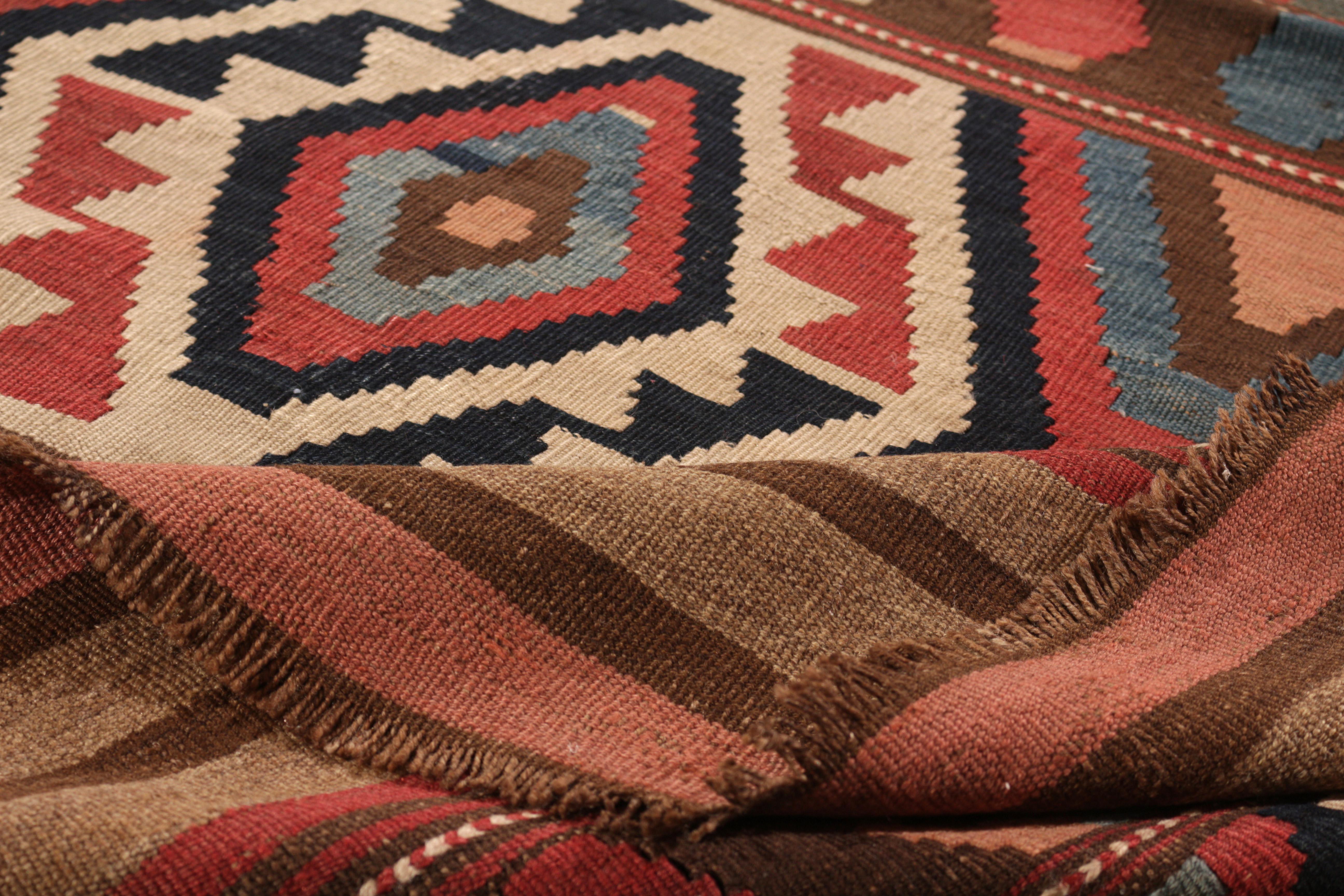 Antique Shahsavan Kilim Transitional Beige Tribal Flat Weave by Rug & Kilim In Good Condition In Long Island City, NY