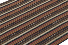 Antique Shahsavan Persian Jajim Kilim in Multicolor Stripes