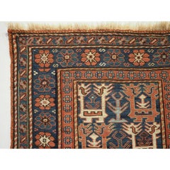 Antique Shahsavan Saddle Bag Face in Soumak Technique