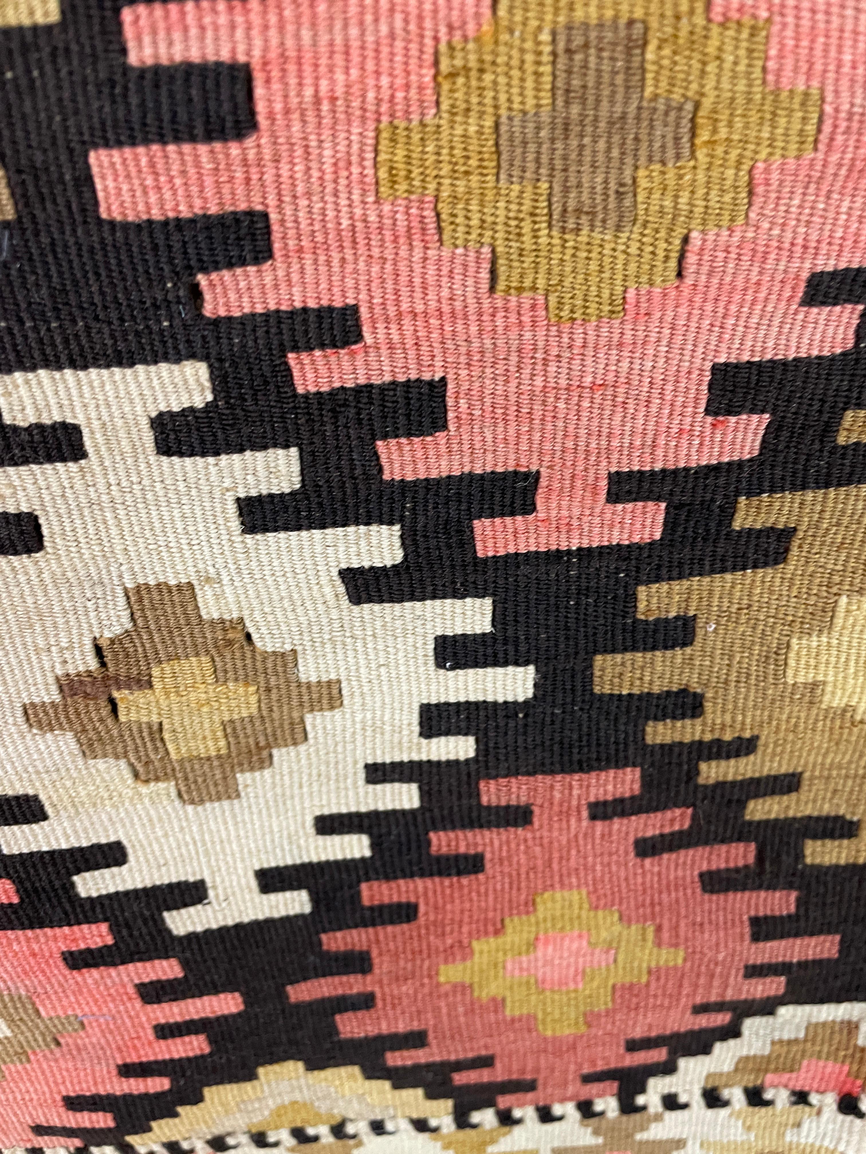 Persiano Antico Rug & Kilim di Shahsavan Soumak, c-1900, Una coppia in vendita