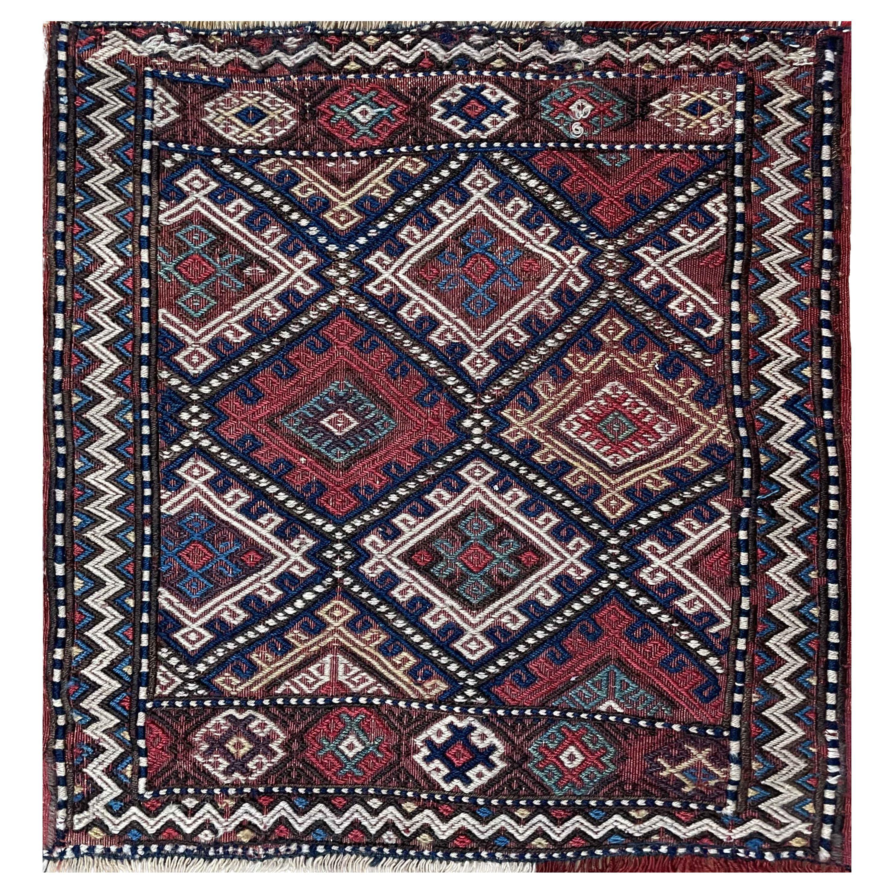 Antique Shahsavan Soumak Kilim/Rug, c-1900's