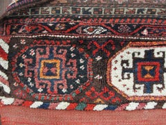 Antique Shahsavan Soumak Saddlebag (Khorjin)