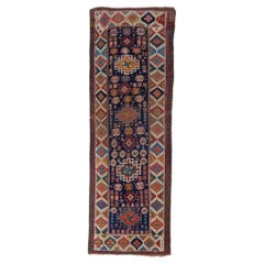 Tappeto antico lungo Shahsevan - metà del XIX secolo