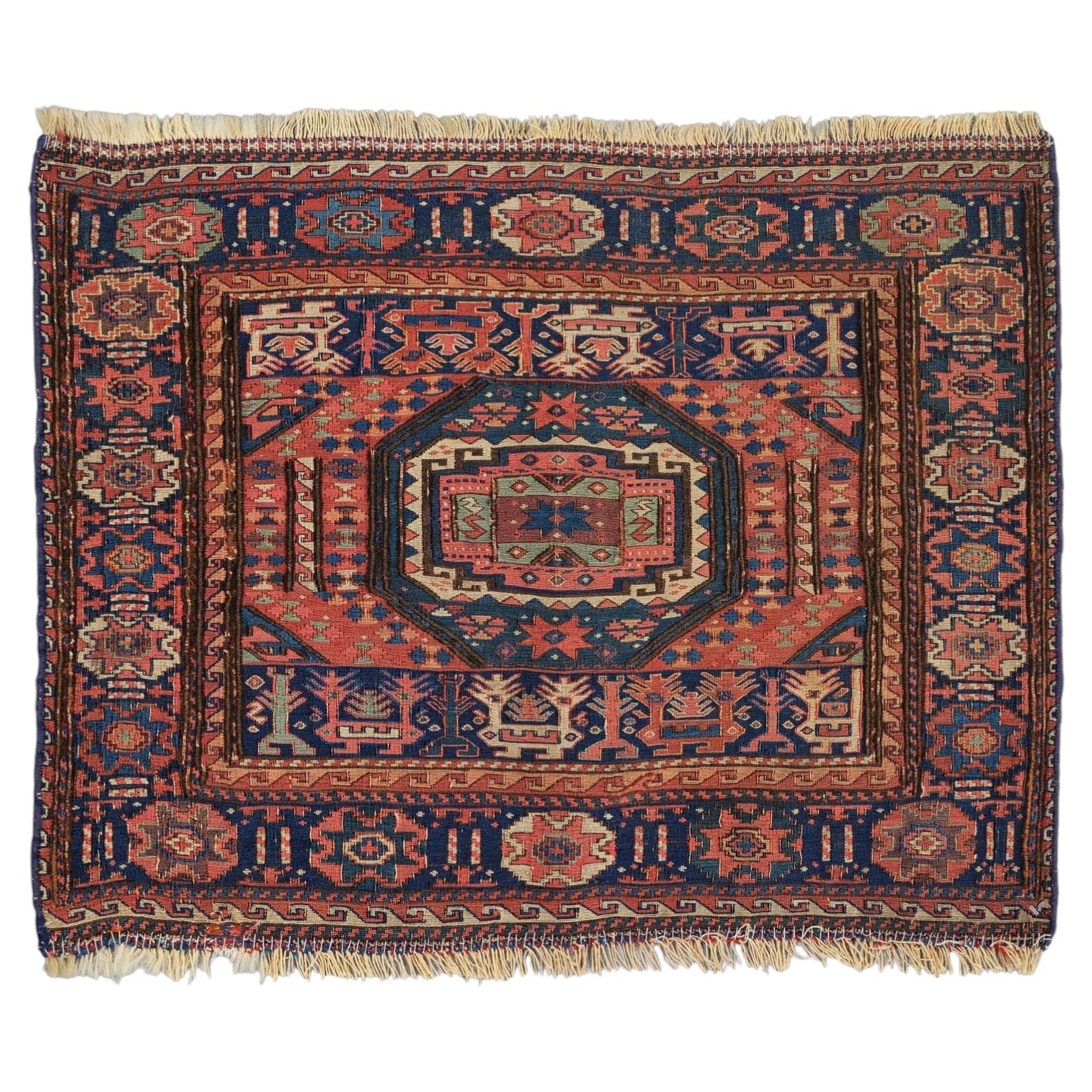Antique Shahsevan Sumak Bagface - Late 19th Century For Sale