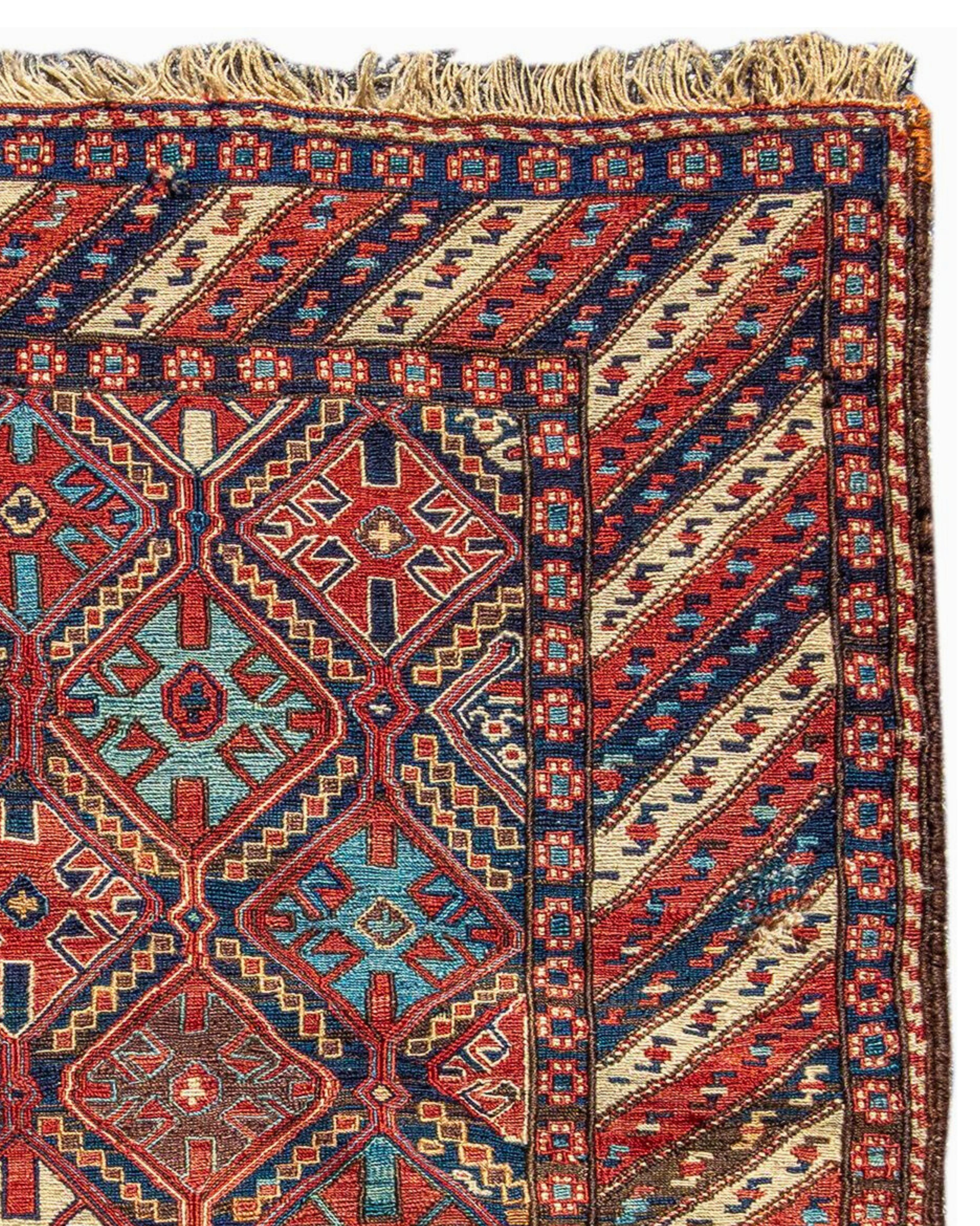 Antique Caucasian Shahsevan Sumak Bagface Rug, 19th Century

From the Collection of Dr. Charles Whitfield.

Additional Information:
Dimensions: 2'5
