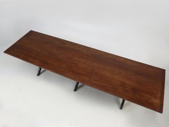 Antique Shaker Cherry Wood Trestle Dining Table, circa 1830