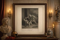 Antique Shakespeare Engraving, Julius Caesar, Brutus and Strato, Boydell, 1802