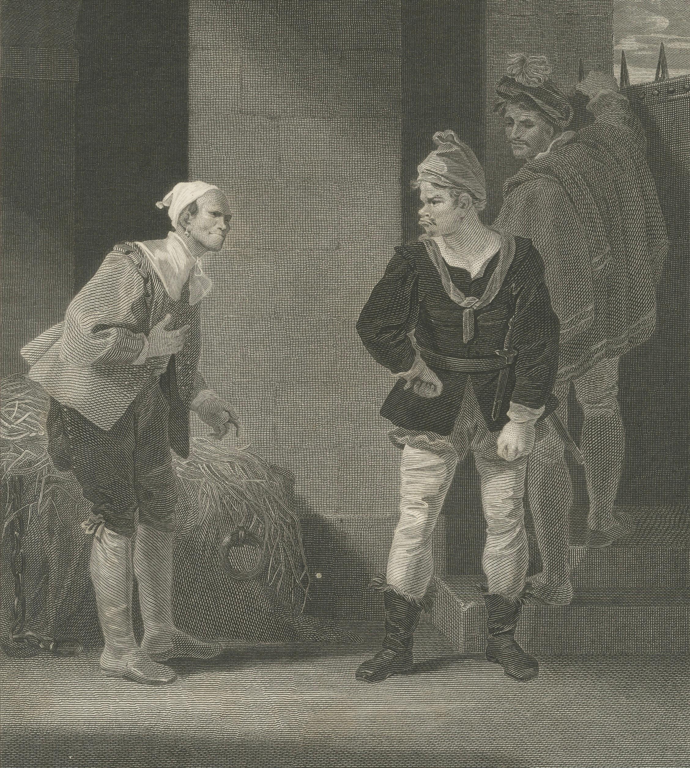 Antique Shakespeare Engraving - Measure for Measure Act I Scene I, Boydell 1797