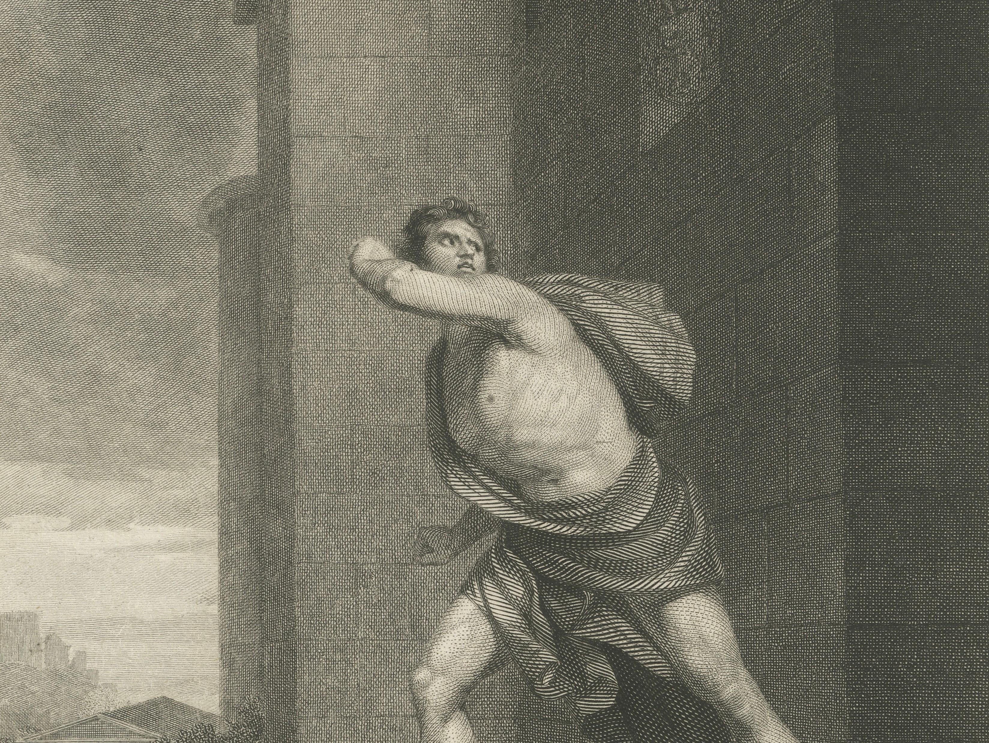Antique Shakespeare Engraving – Timon of Athens, Boydell Gallery, 1803