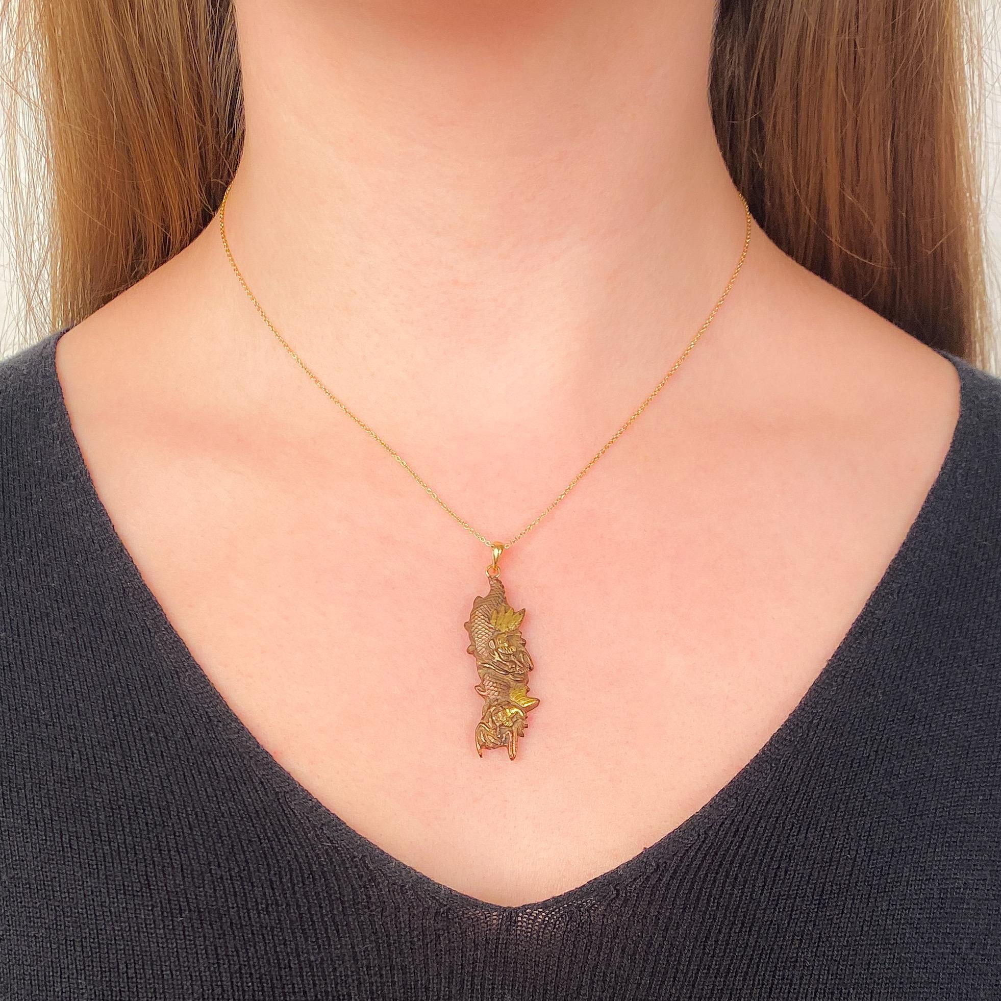 Collier converti en dragon Shakudo en vente 1