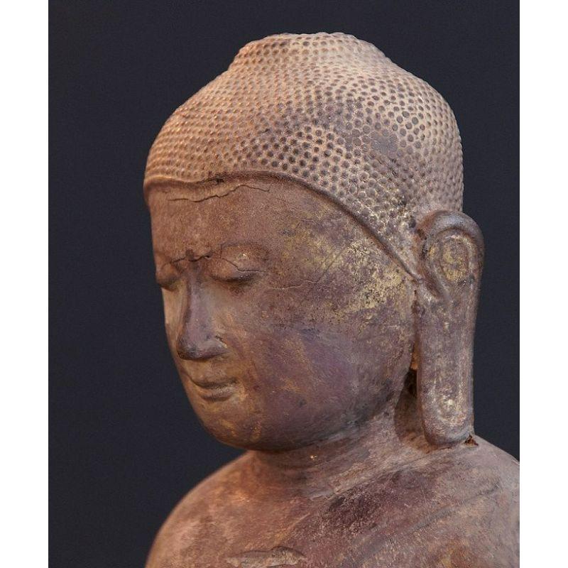 Antiker Shan-Buddha aus Birma im Angebot 4