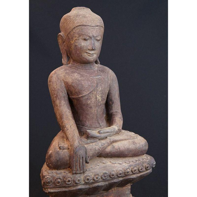 Antique Shan Buddha from Burma For Sale 1