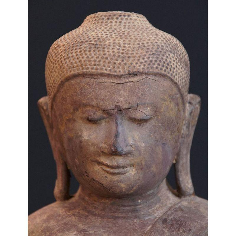 Antiker Shan-Buddha aus Birma im Angebot 3