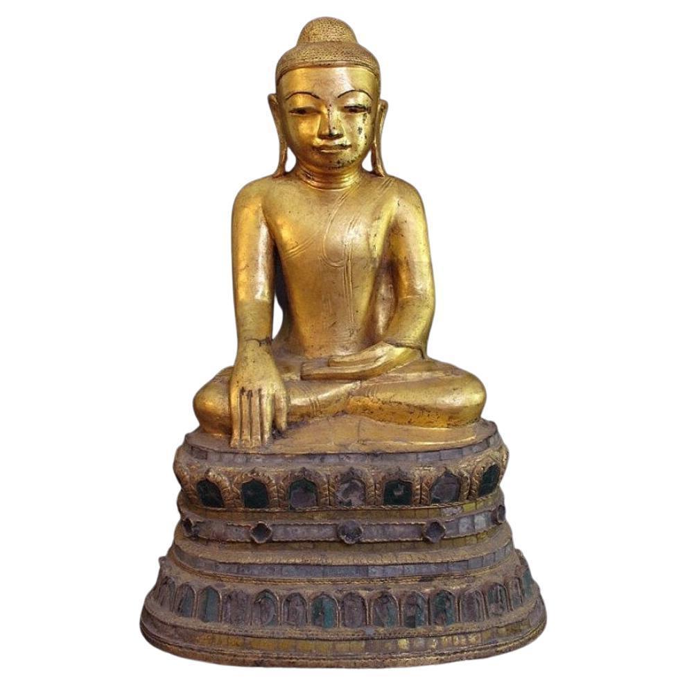 Antique Shan Buddha Statue from Burma For Sale