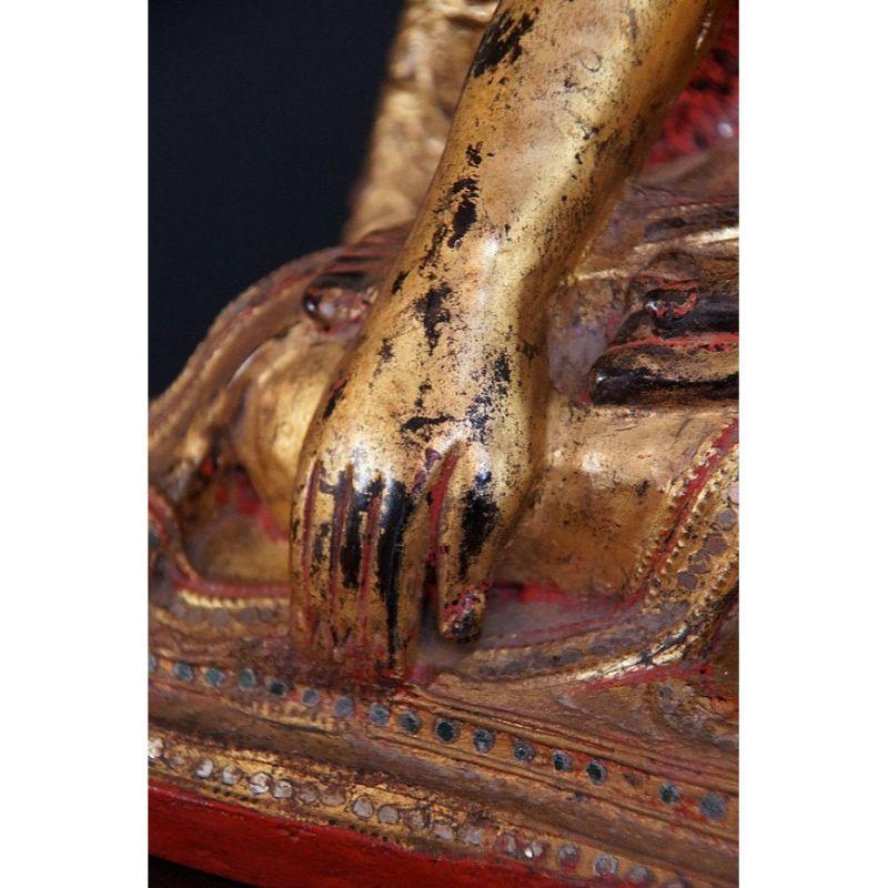 Bouddha Shan ancien avec Naga de Birmanie en vente 7