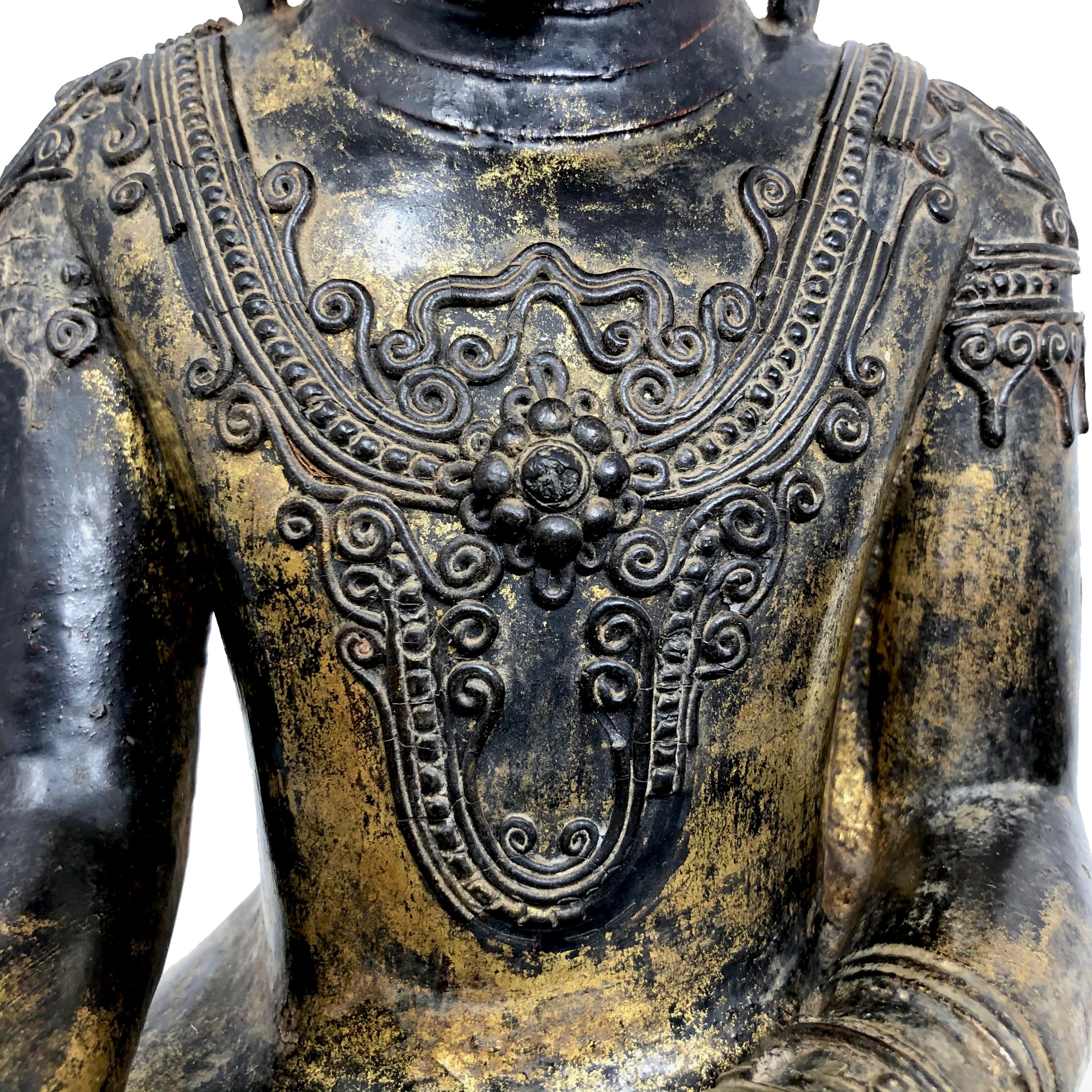 Antikes Jambupati-Buddha-Bild von Shan (Tai Yai) im Angebot 3