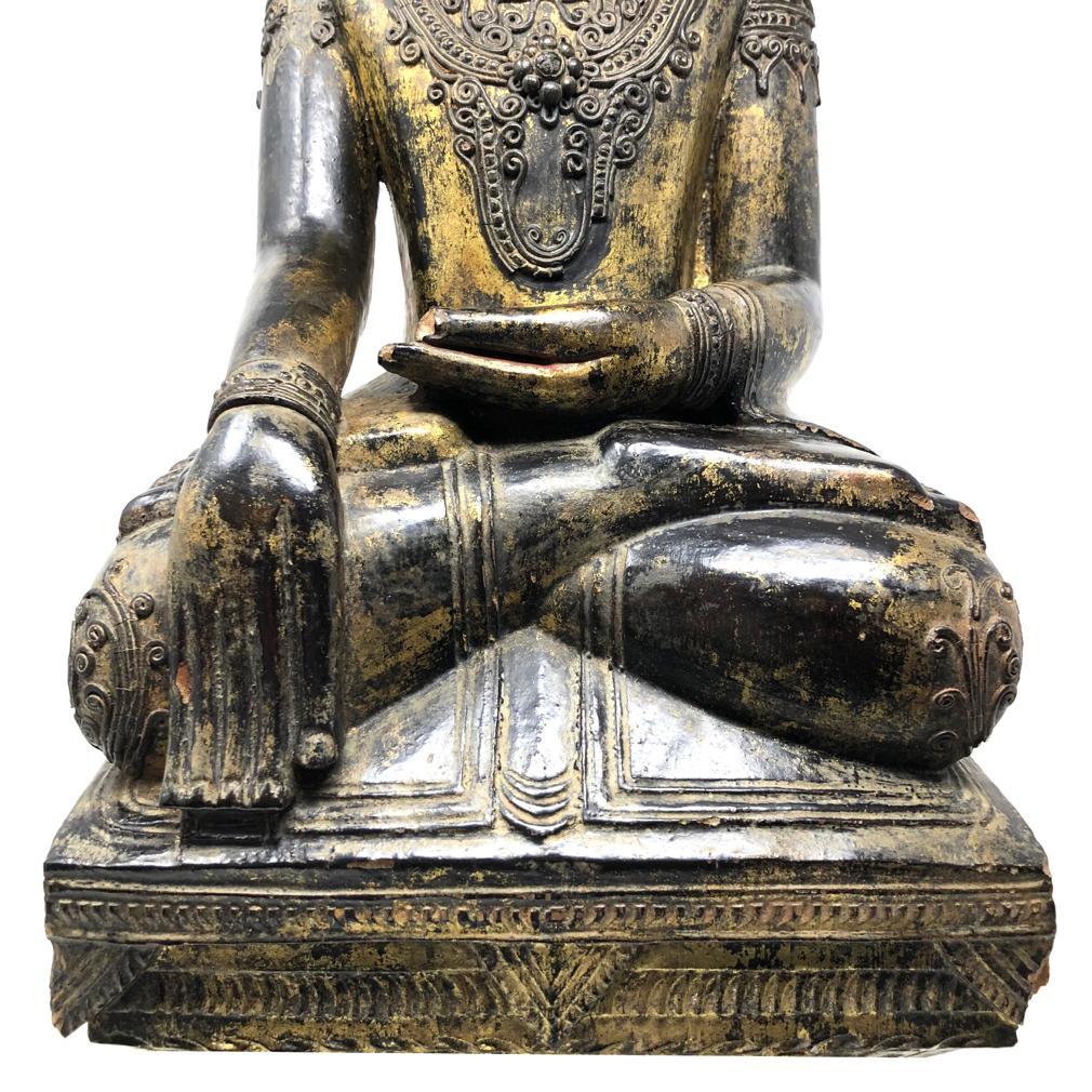 Antikes Jambupati-Buddha-Bild von Shan (Tai Yai) im Angebot 4