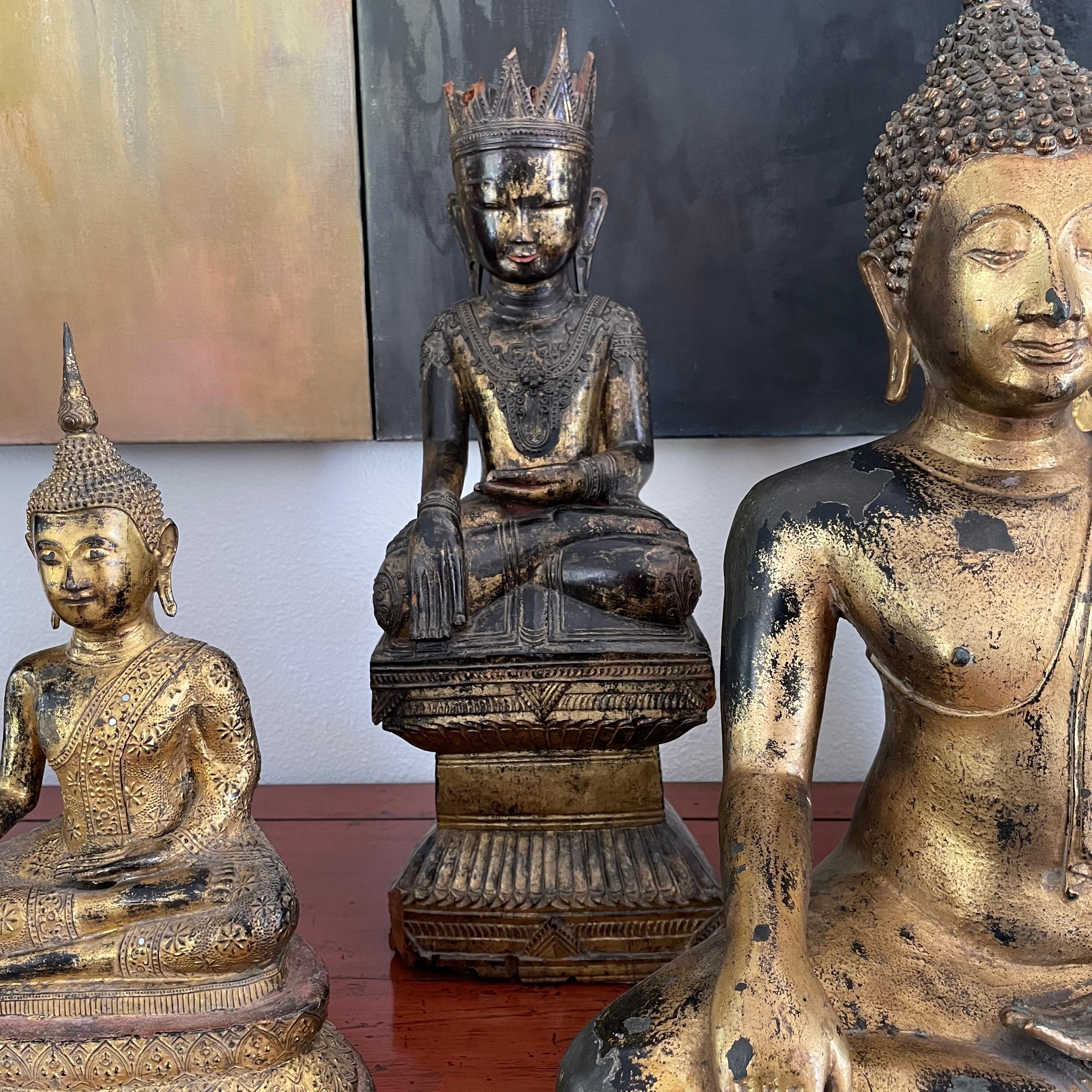 Antique Shan (Tai Yai) Jambupati Buddha Image For Sale 8