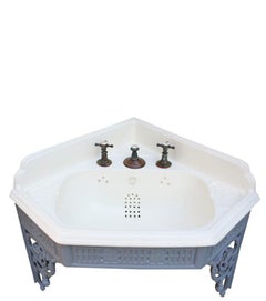 Antique Shanks Imperial Basin with Cast Iron Bracket