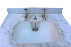 Antique ‘Shanks’ Marble Basin with Stand