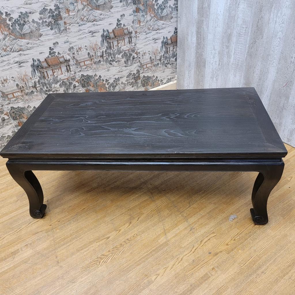 Antique Shanxi Province Black Lacquer Coffee Table For Sale 2