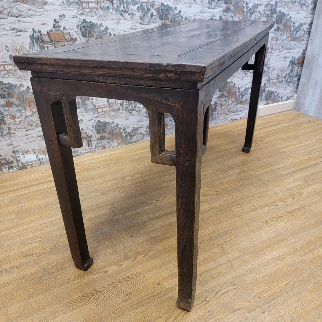 Chinese Export Antique Shanxi Province Elm Altar Table For Sale