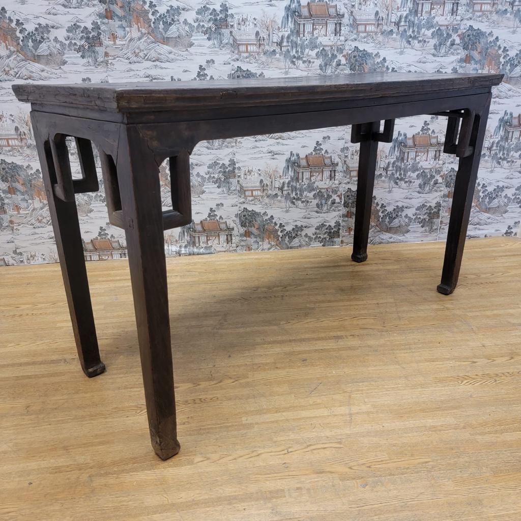 Hand-Crafted Antique Shanxi Province Elm Altar Table For Sale